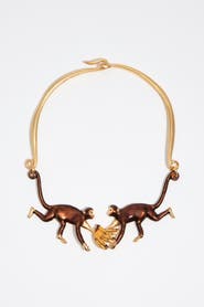 Bimba y Lola Monkeys And Bananas Necklace