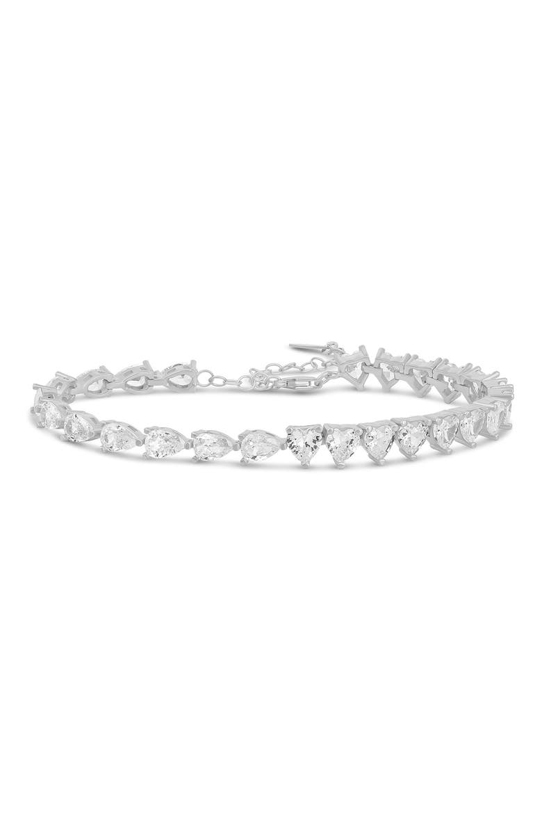 Tennis Bracelet, Main, color, SILVER