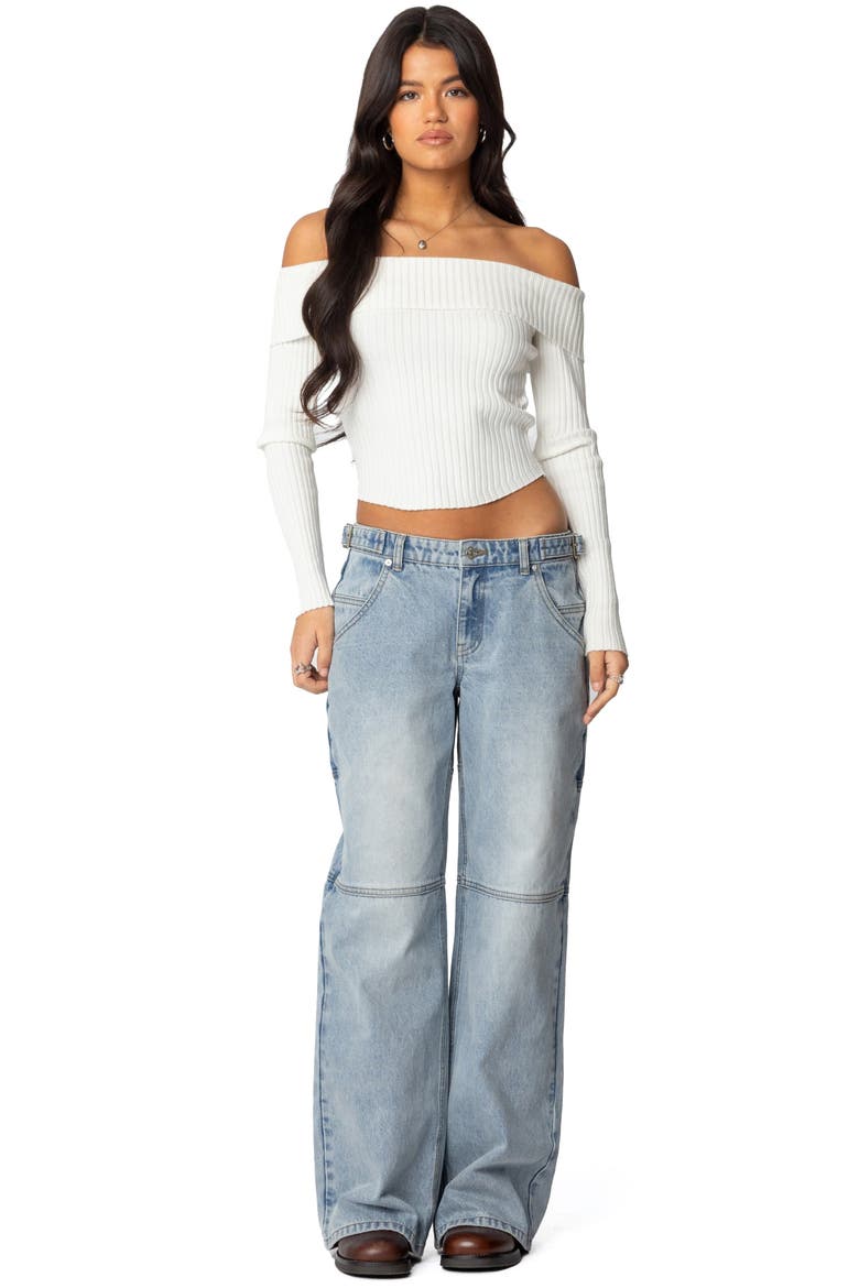 Shai Low Rise Carpenter Jeans, Alternate, color, LIGHT-BLUE