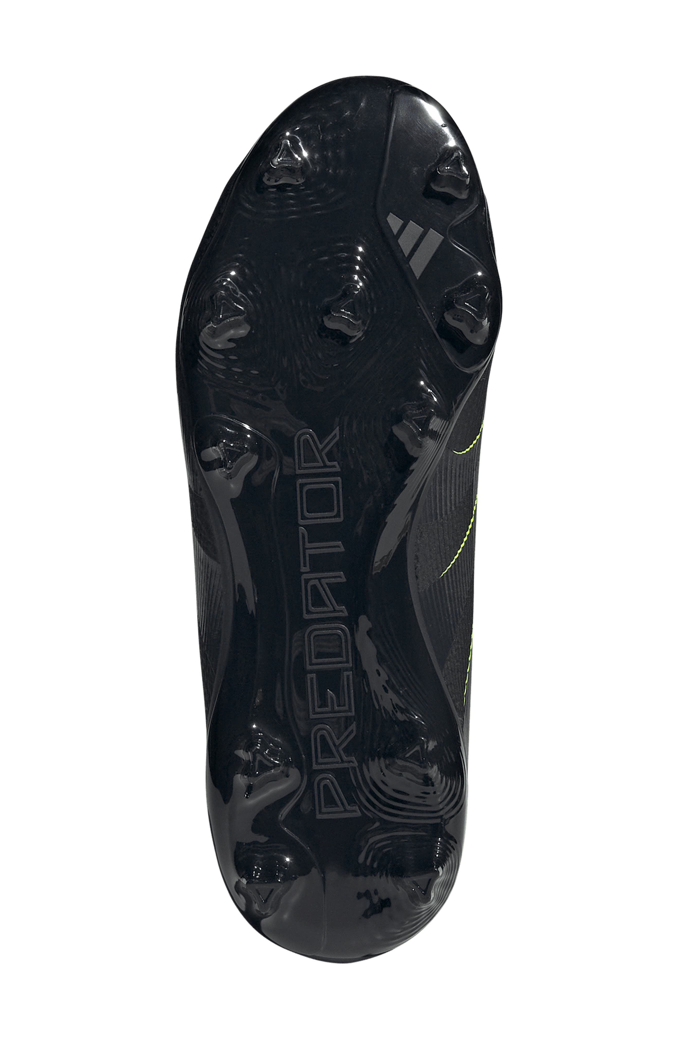 adidas Kids' Predator Club Firm/Multiground Soccer Cleat, Alternate, color, Black/ Carbon/ Lucid Lemon