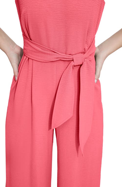 Calvin Klein V-neck Sleeveless Crop Wide Leg Jumpsuit