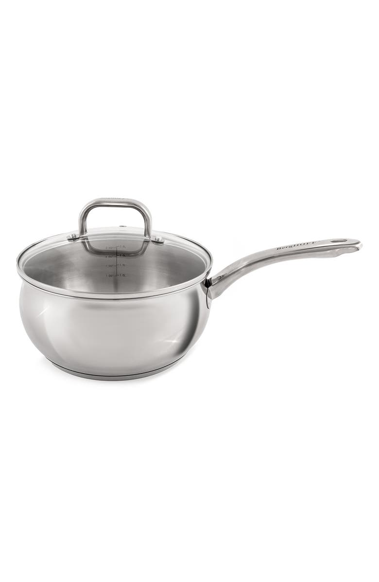 BergHOFF Stainless Steel 3.2-Qt. Covered Sauce Pan, Main, color, 