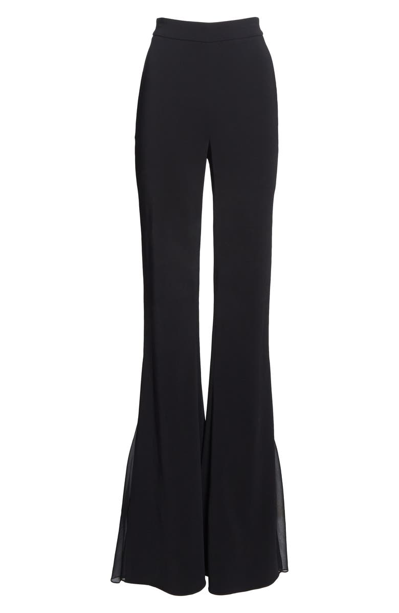 CUSHNIE Tulle Godet Flare Pants, Alternate, color, 