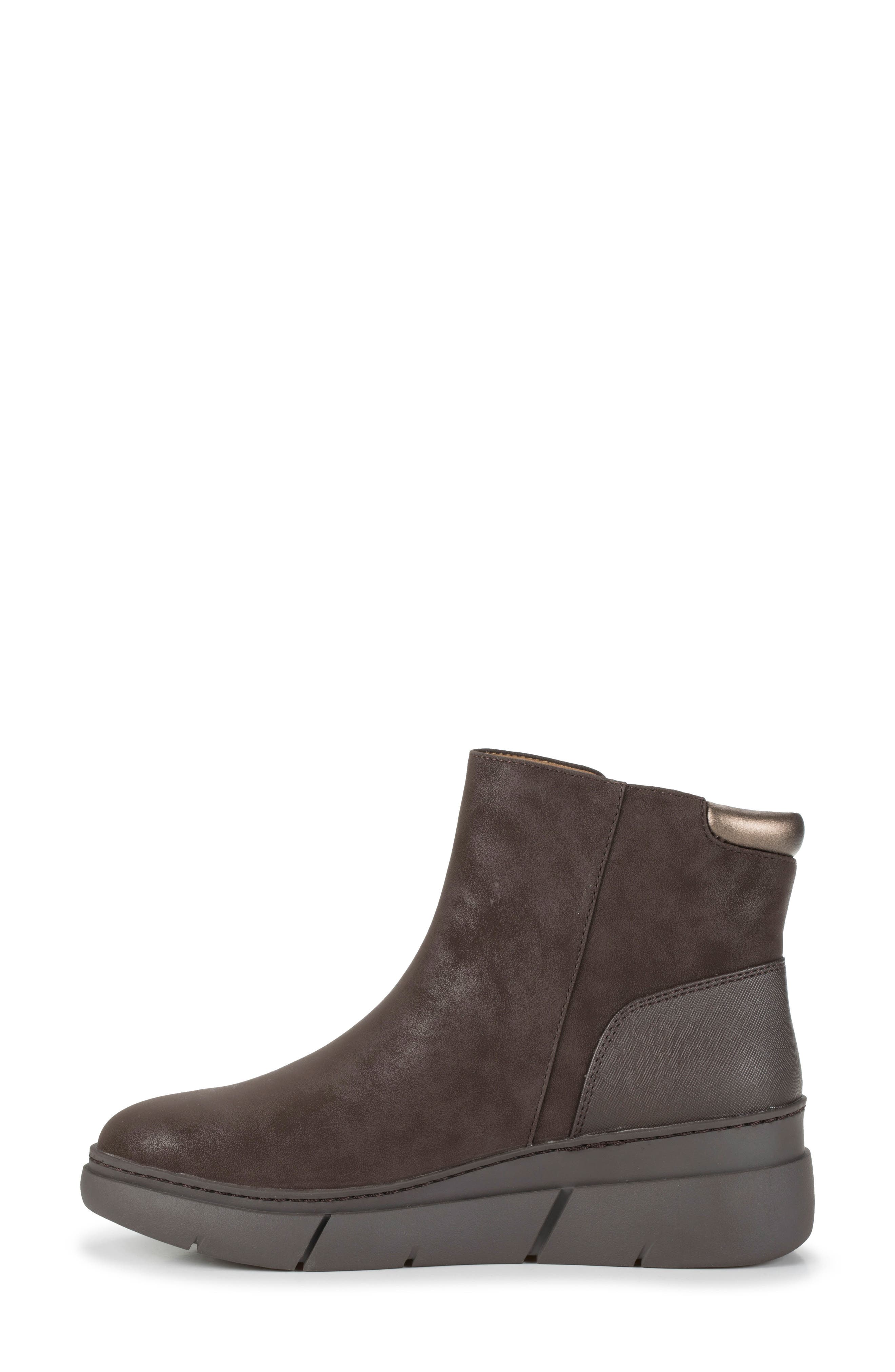 Lakelyn Wedge Bootie, Alternate, color, DARK BROWN