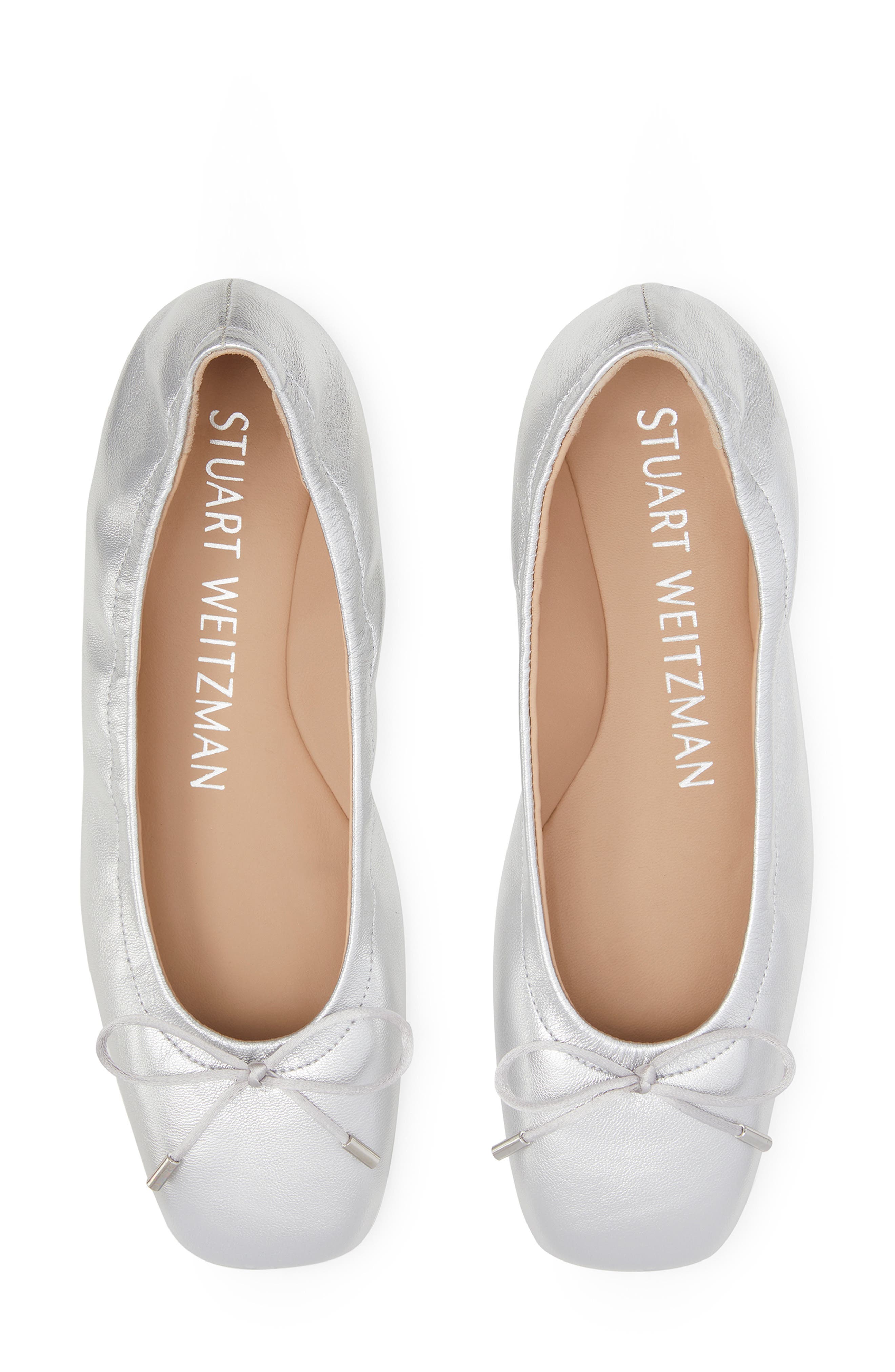 Bow Flat, Alternate, color, SILVER
