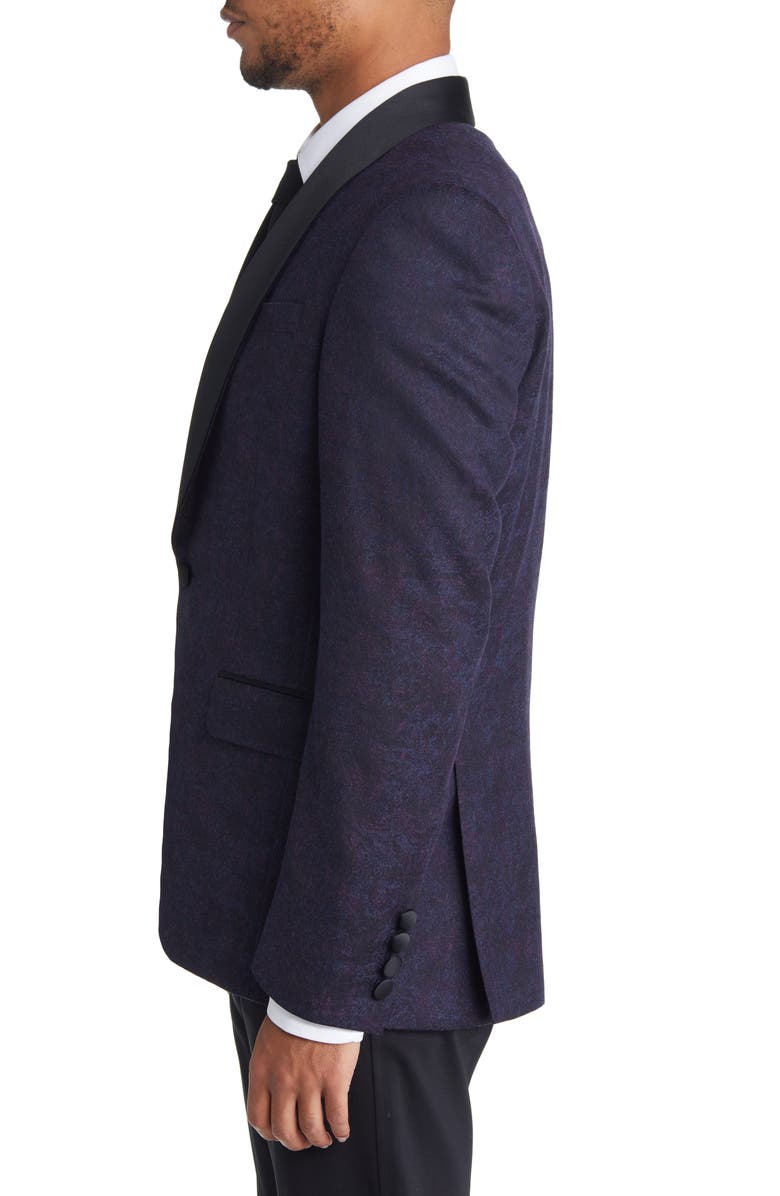 Ted Baker London Josh Slim Fit Shawl Collar Stretch Wool Dinner Jacket, Alternate, color, 