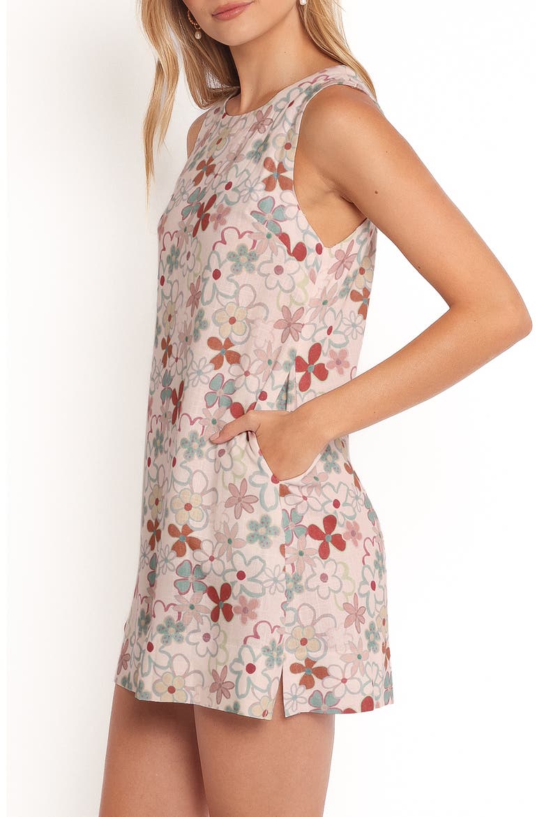 Zoe Floral Print Minidress, Alternate, color, MIRABELLE FLORAL