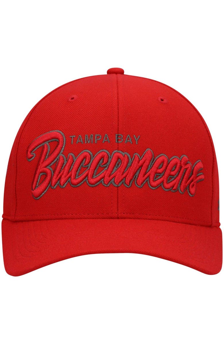 '47 Men's '47 Red Tampa Bay Buccaneers Street Script MVP Snapback Hat, Alternate, color, Red