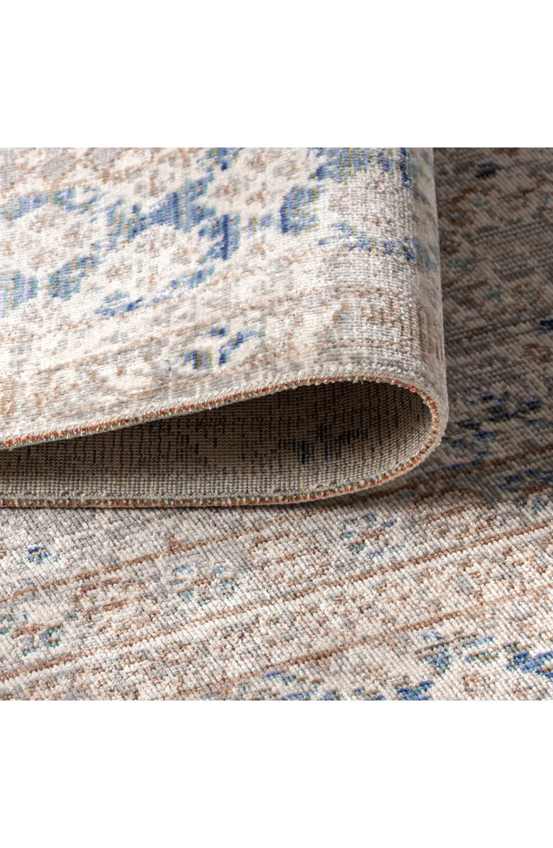 JONATHAN Y Goa Floral Medallion Traditional Area Rug, Alternate, color, Gray/Blue