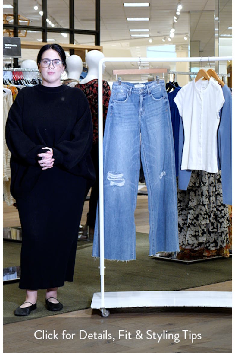 Ripped Supersoft Wide Leg Jeans video