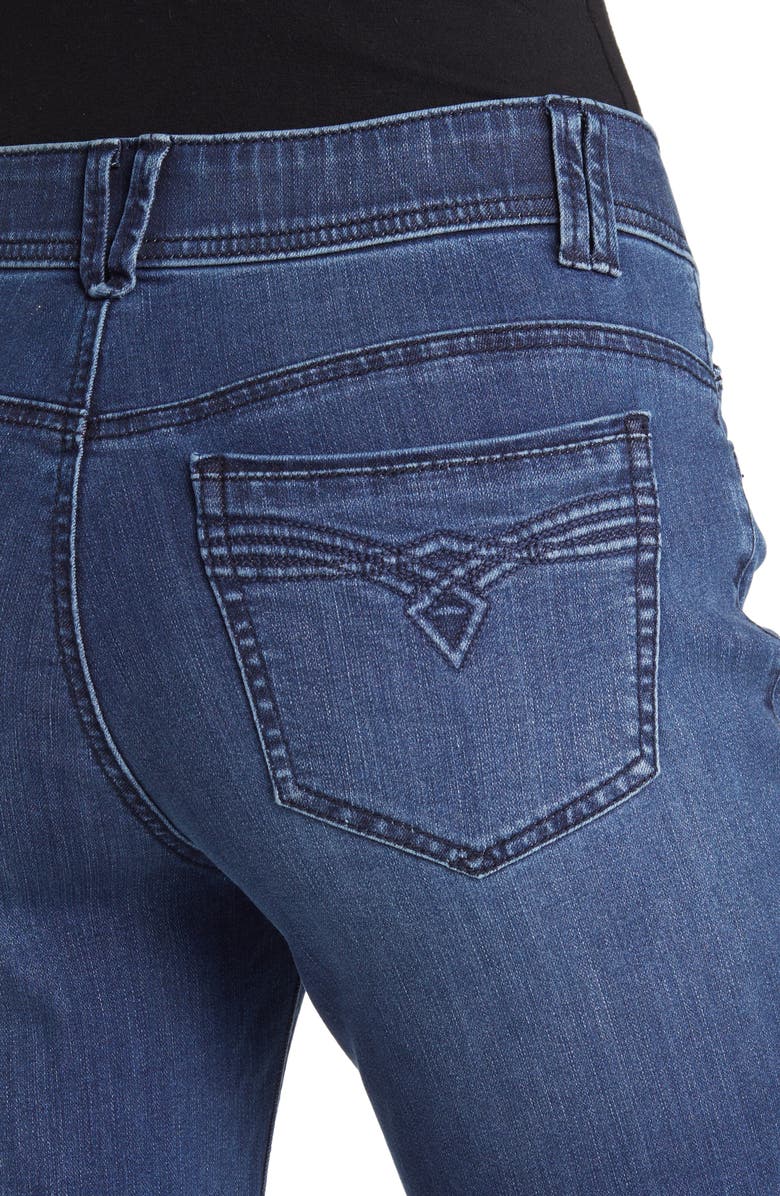 Wit & Wisdom 'Ab'Solution Mid Rise Itty Bitty Bootcut Jeans, Alternate, color, Blue