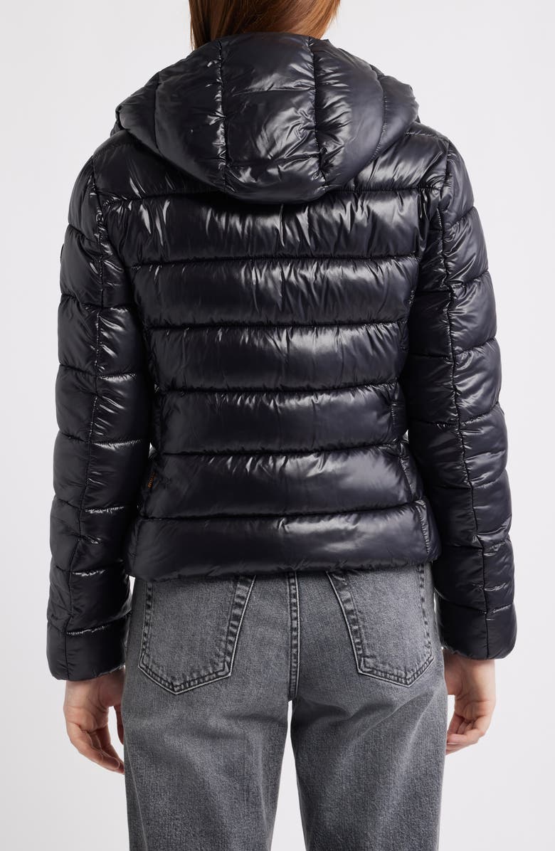 Save The Duck Cosmary Water Resistant Insulated Puffer Jacket, Alternate, color, Black