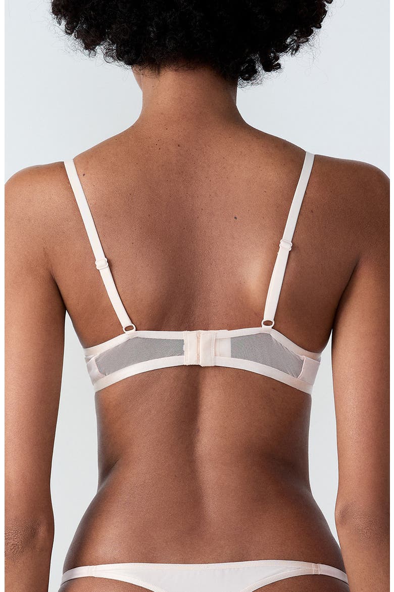 Amaryllis Embroidered Underwire Demi Bra, Alternate, color, PERLE