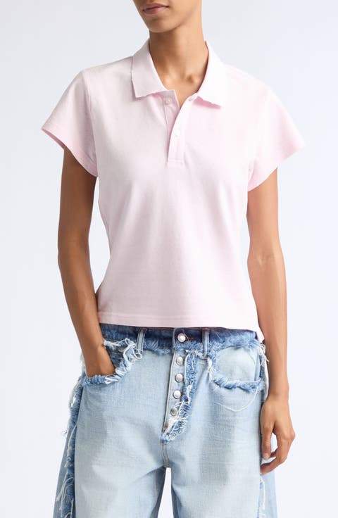 Shrunken Cotton Piqué Polo