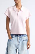 Alexander Wang Shrunken Cotton Piqué Polo