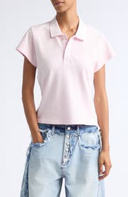 Alexander Wang Shrunken Cotton Piqué Polo
