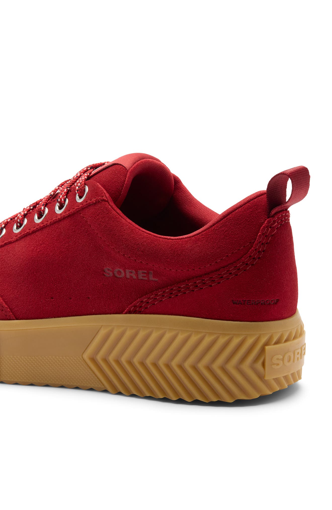Ona Ave Waterproof Low Top Sneaker, Alternate, color, RED DAHLIA/ GUM 17
