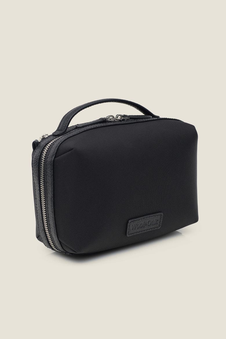 Toto Split Compartment Nylon Travel Dopp Kit, Alternate, color, Black Nylon