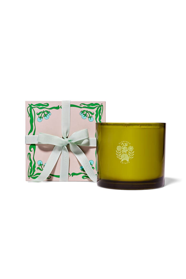 Night Blooming Jasmine & Damask Rose XL Candle, Alternate, color, GREEN