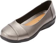 Comfortview The Gab Faux Leather Slip On Flat