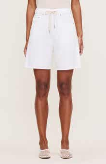 Taylor Drawstring High Waist Denim Shorts