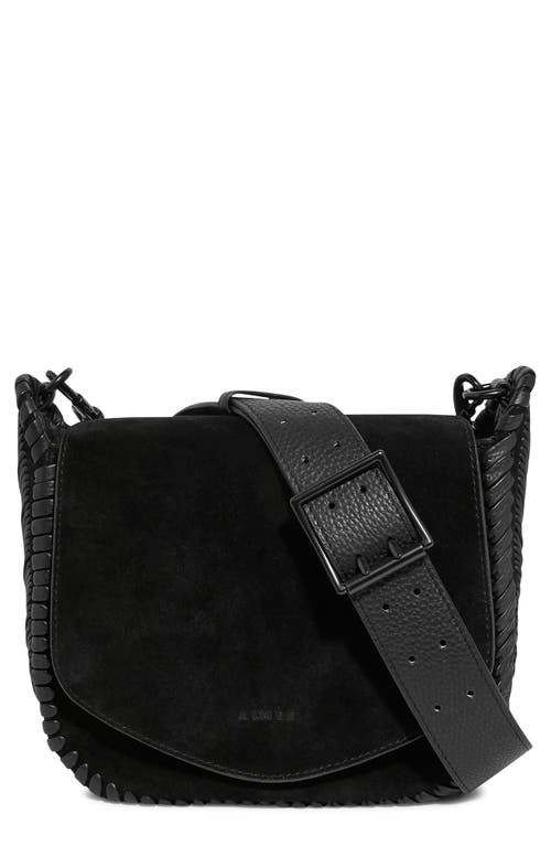 AIMEE All for Love Leather Crossbody Bag in Black Suede at Nordstrom