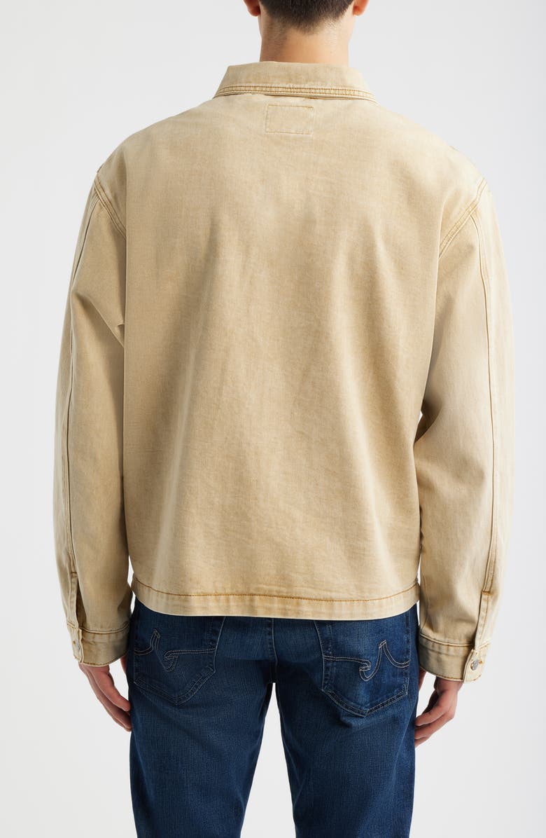 925 Originals Boulevard Zip Denim Jacket, Alternate, color, Wheat