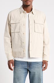 Lucky Brand Utility Cotton Canvas Overshirt