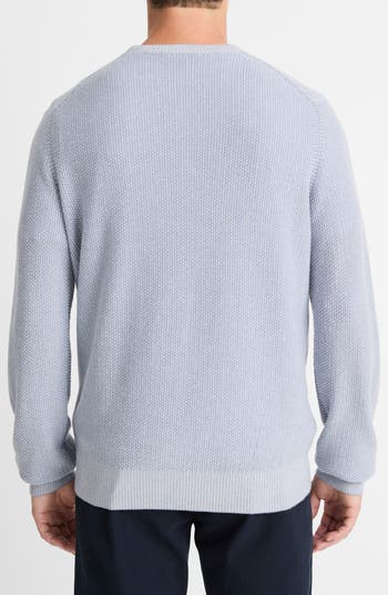 Geometric Jacquard Wool & Cotton Blend Crewneck Sweater