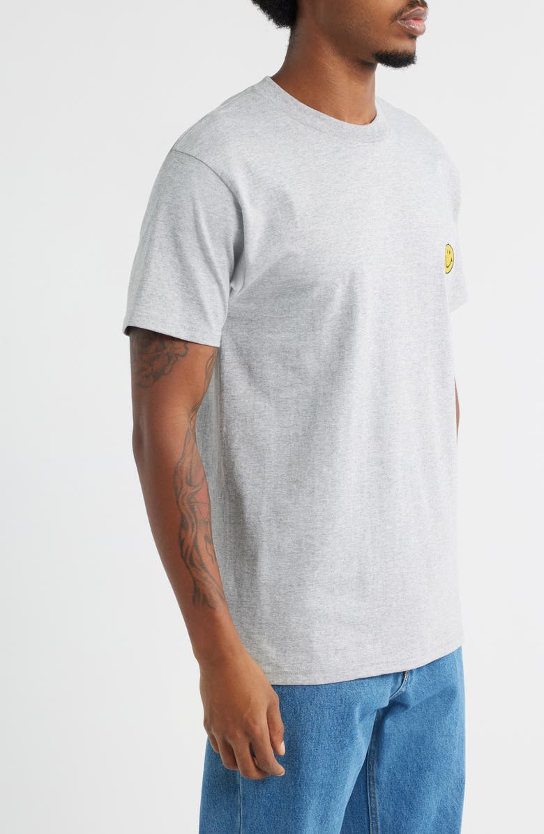 MARKET SMILEY<sup>®</sup> Studios 3-Pack Assorted Cotton T-Shirts, Alternate, color, White/ Skipper-Blue/ Ht-Grey