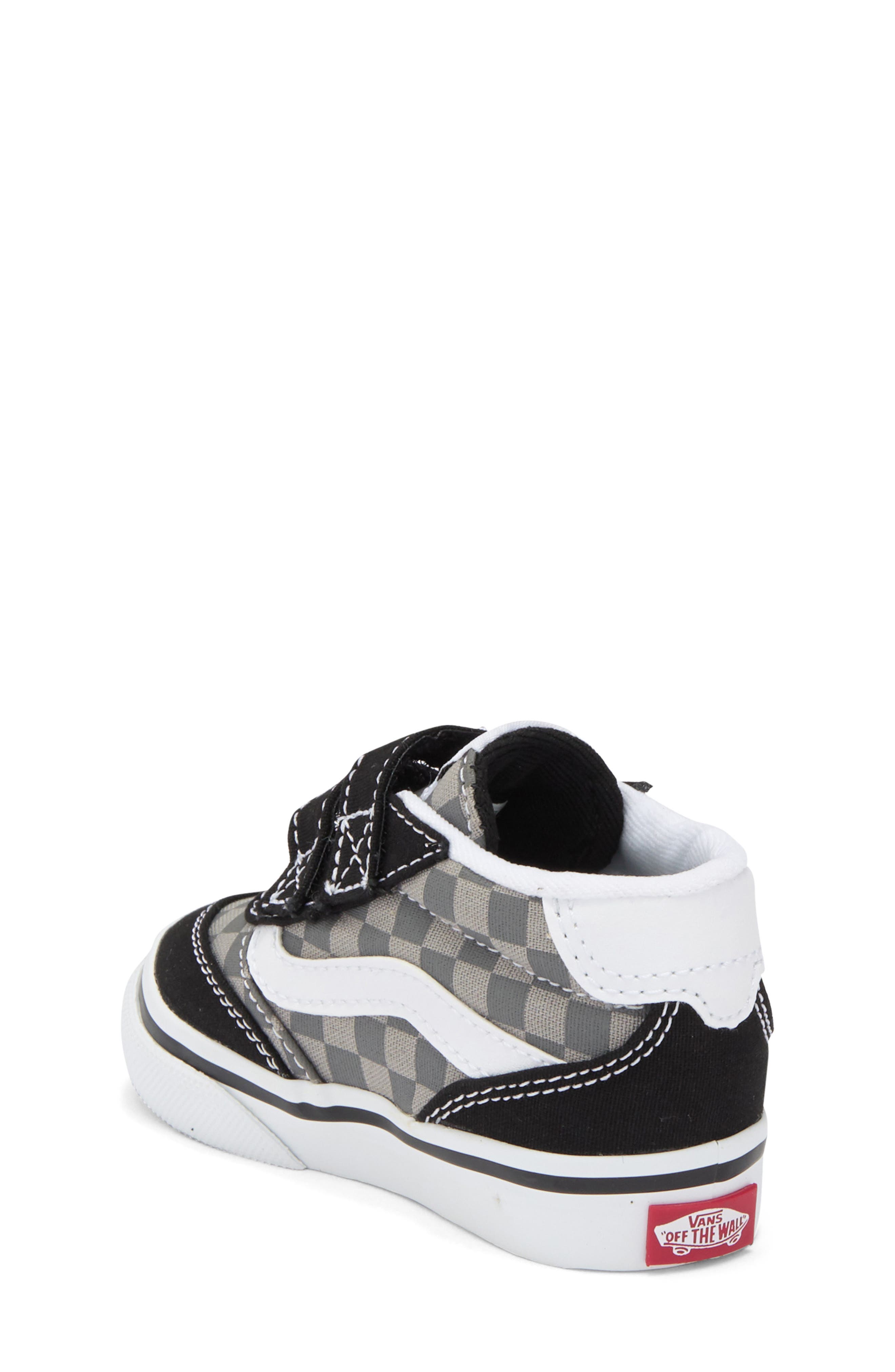 Vans Kids' Brooklyn Mid Top Sneaker, Alternate, color, Tonal Check Pewter
