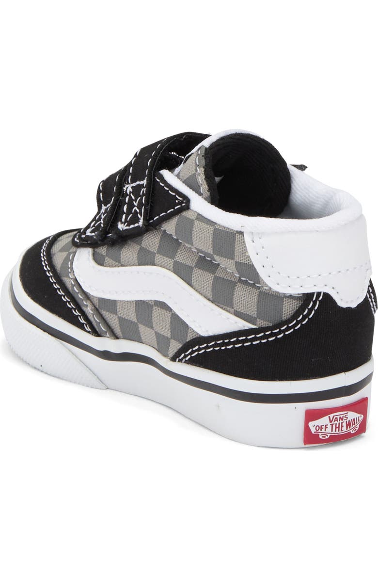 Vans Kids' Brooklyn Mid Top Sneaker, Alternate, color, Tonal Check Pewter
