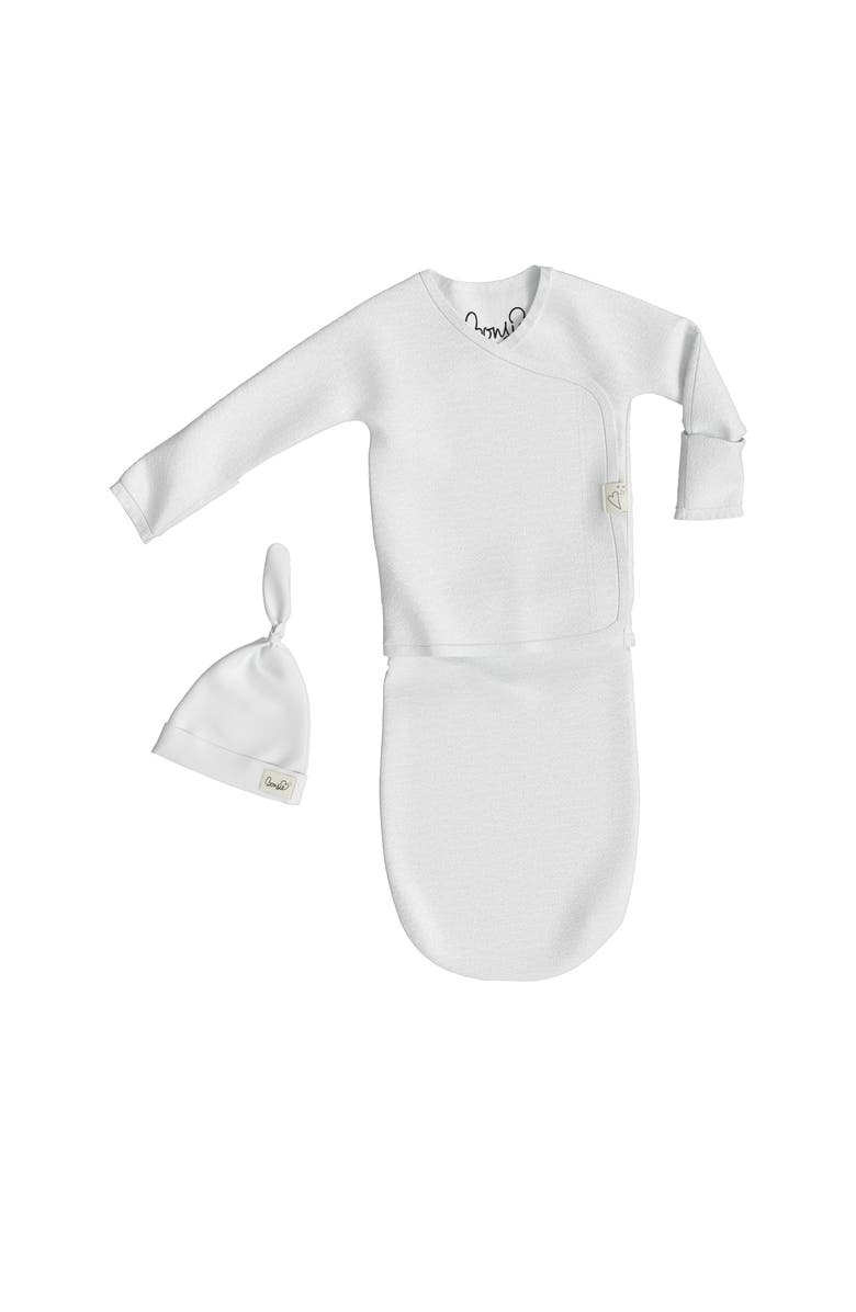 Bonsie Baby Skin to Skin Girl or Boy, Bag and Hat Set, Main, color, Milk