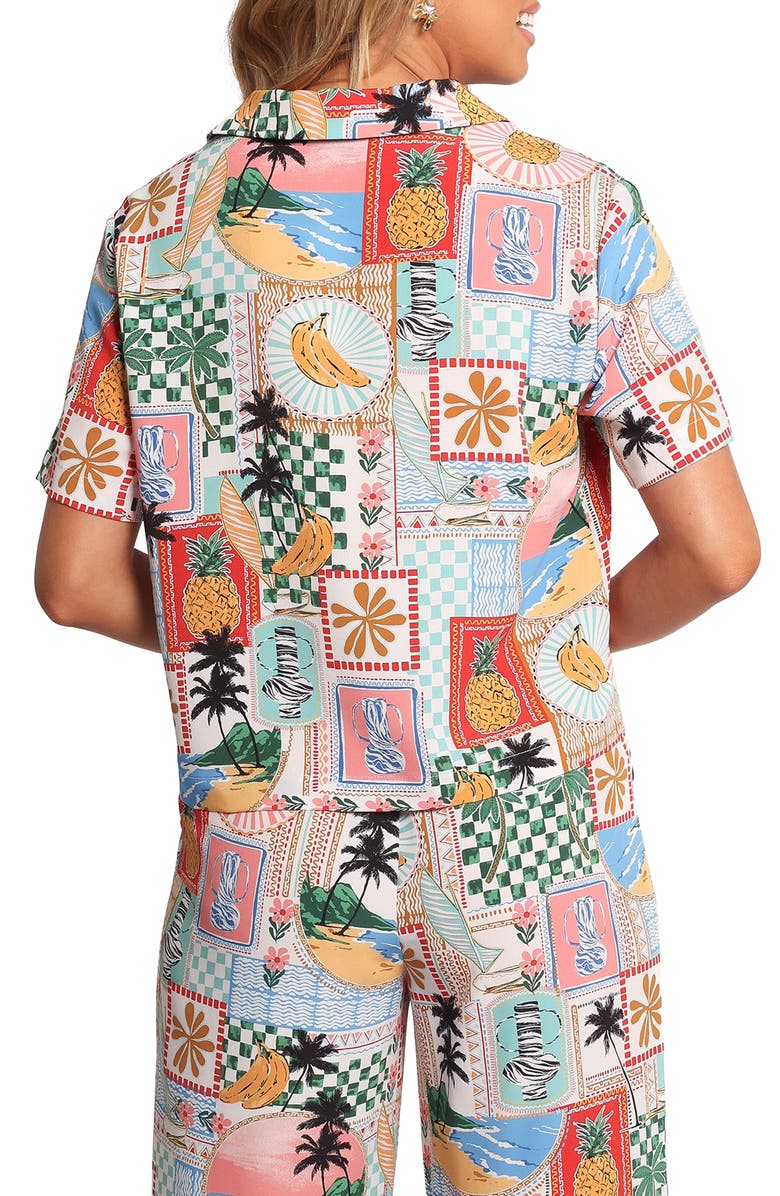 Petal & Pup Valeria Shirt, Alternate, color, Off White Multi