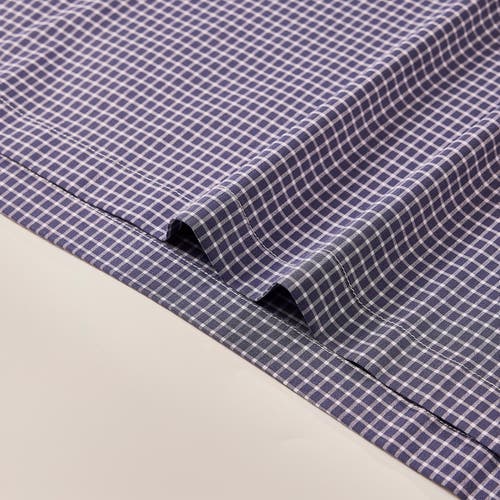 Regent Row Big And Tall Stanton Shirt Polo In Dark-navy-check-40