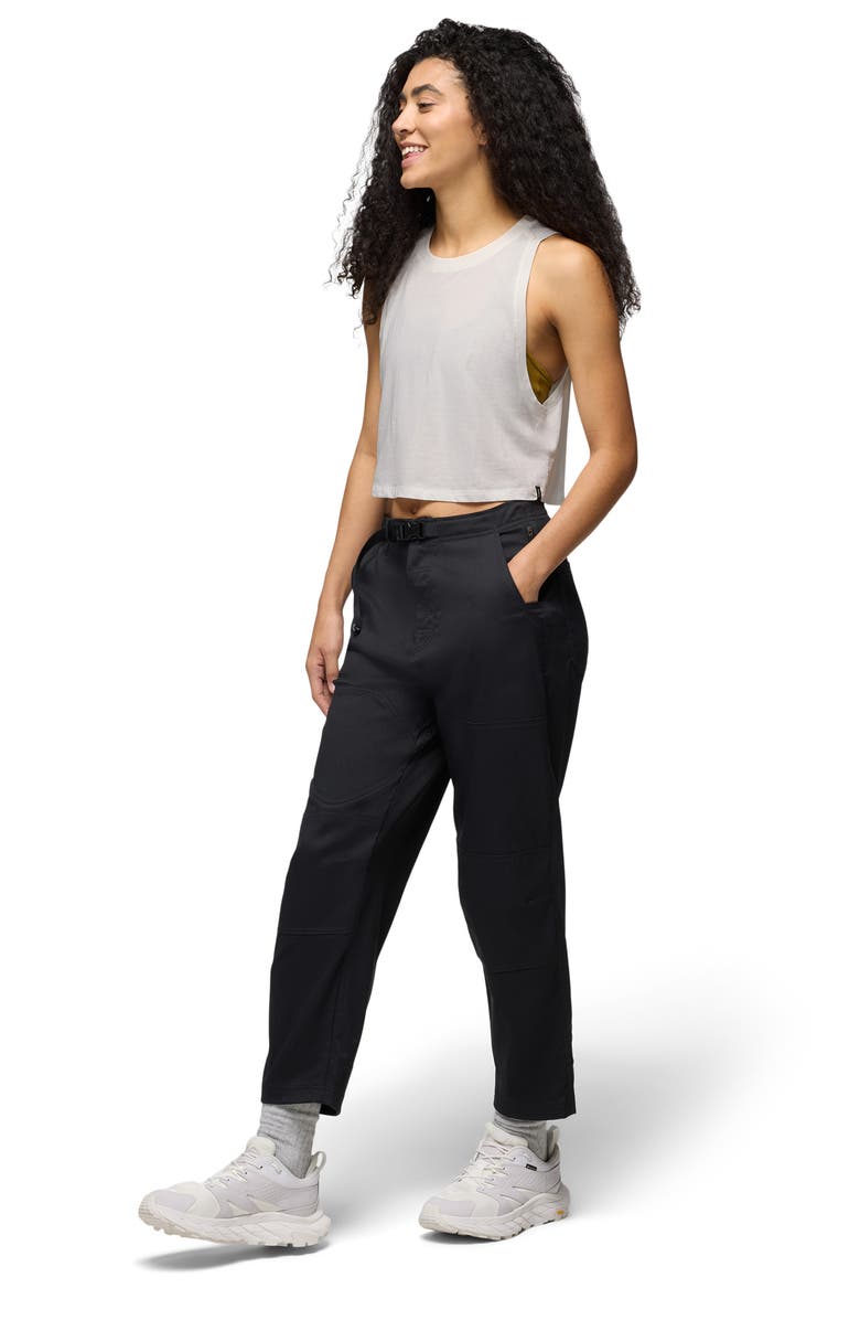 prAna Stretch Zion<sup>™</sup> Cinch Closure Pants, Alternate, color, Black