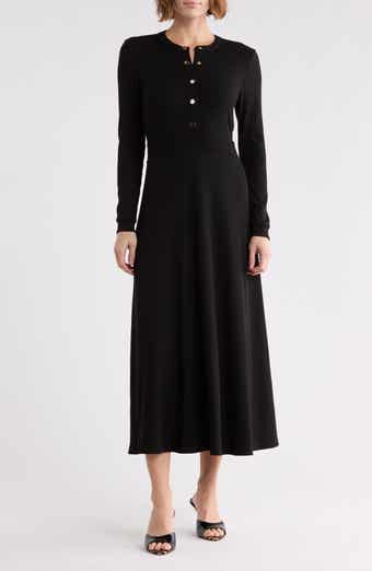 Ashton Button Front Midi Dress