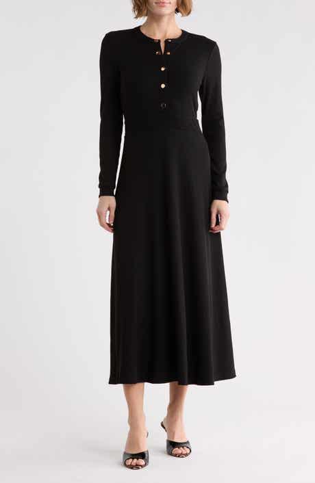 Ashton Button Front Midi Dress