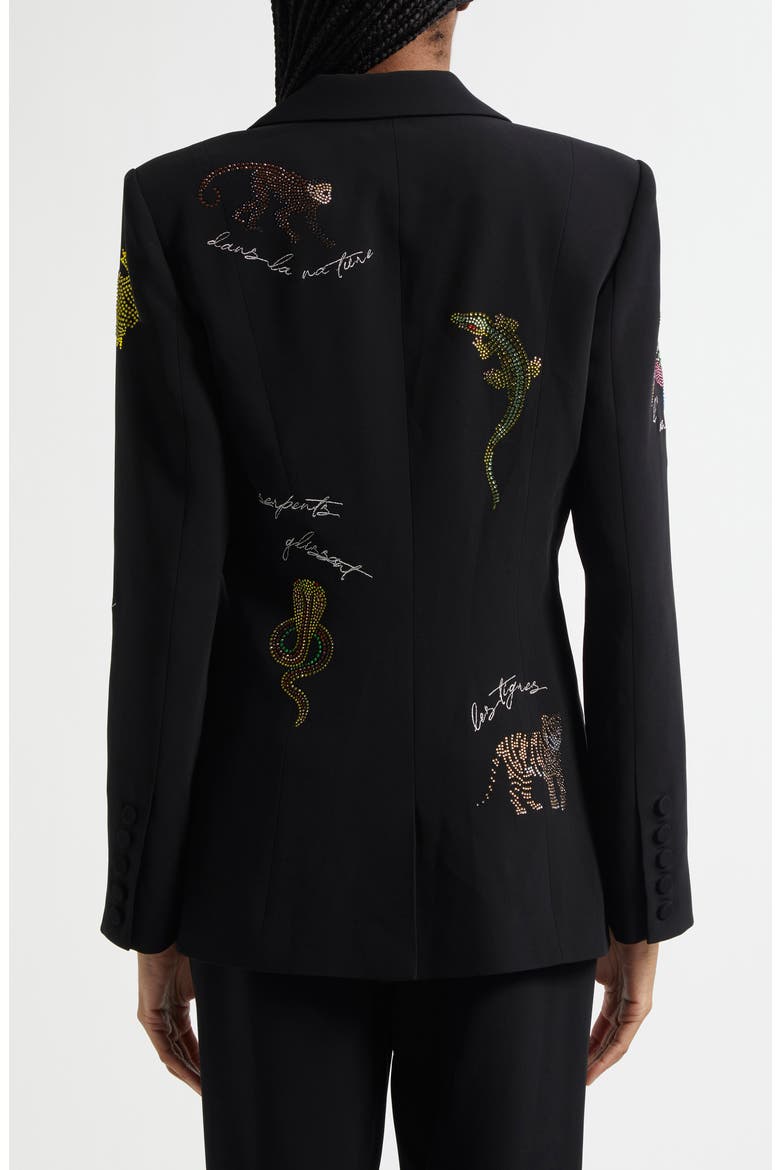Karlie Bead Detail Blazer, Alternate, color, BLACK MULTI