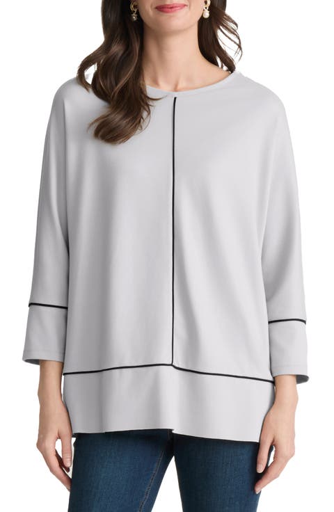 Piped Dolman Sleeve Tunic