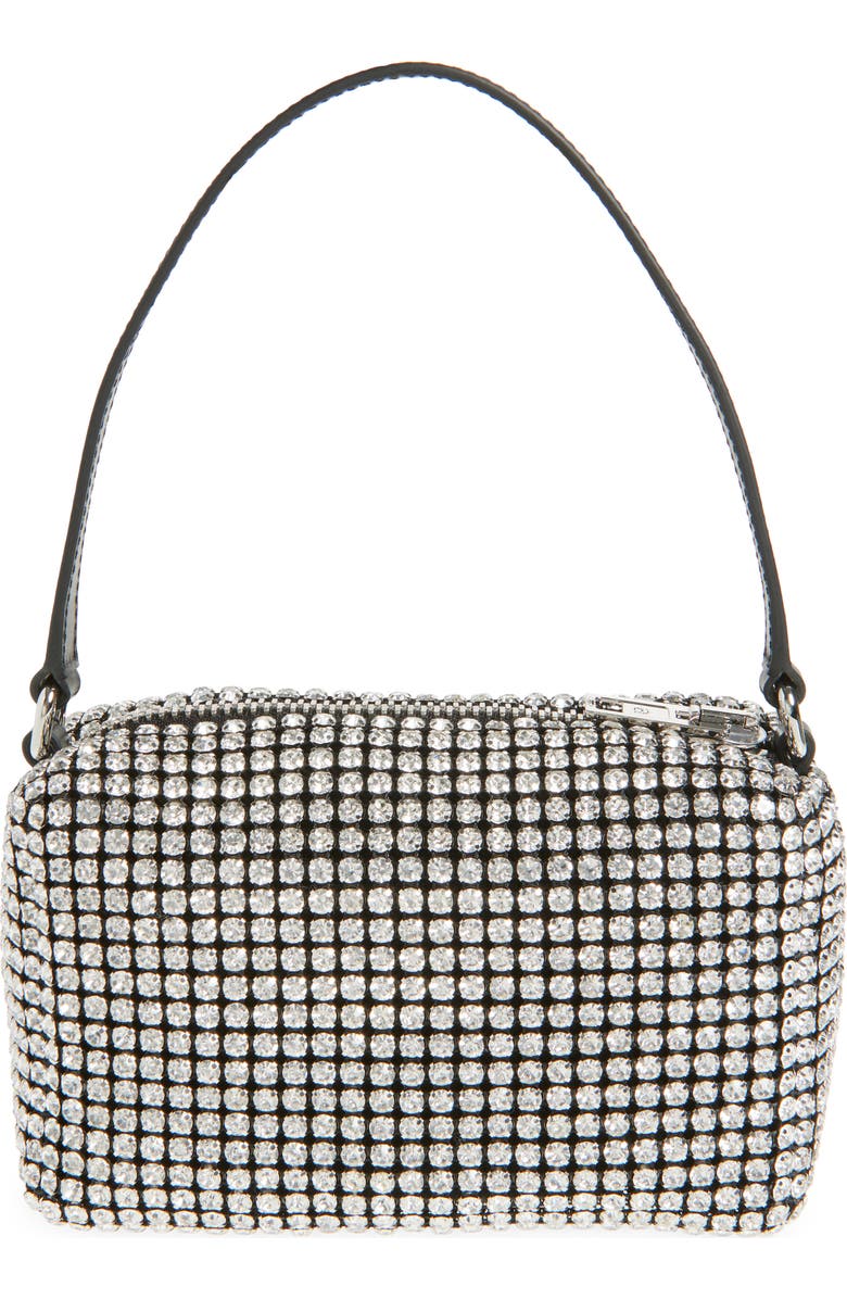 Alexander Wang Medium Heiress Crystal & Leather Handbag, Alternate, color,