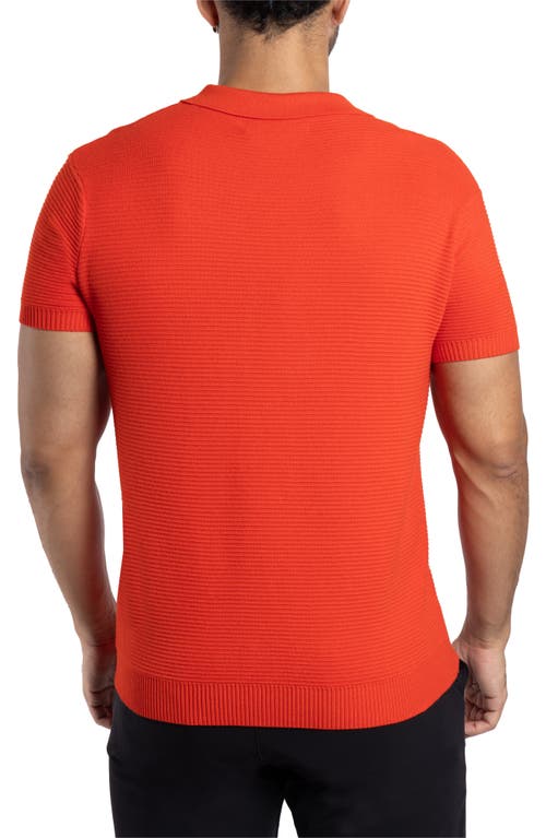 X-ray Xray Texture Short Sleeve Snap Front Shirt In Red