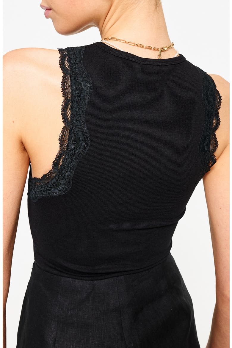 Rian Lace Rib Tank, Alternate, color, BLACK