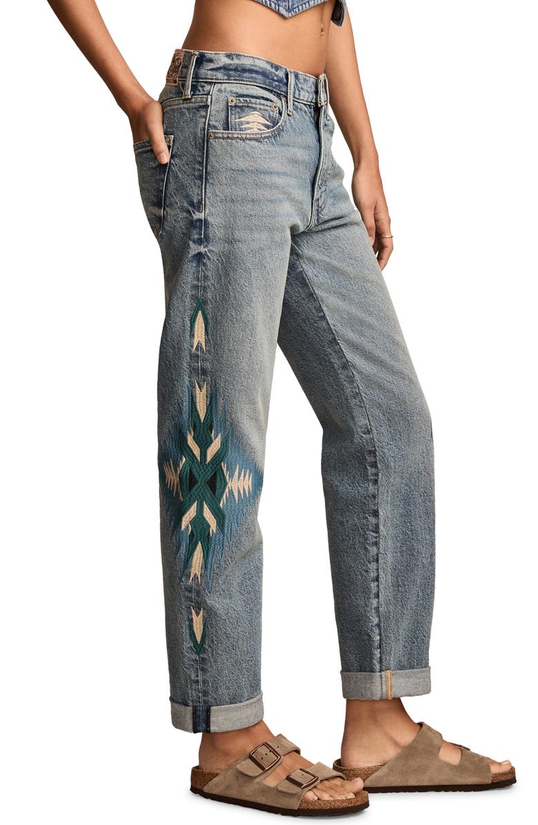 Lucky Brand Legend Mr Boy Cuffed Straight Leg Jeans, Alternate, color, 