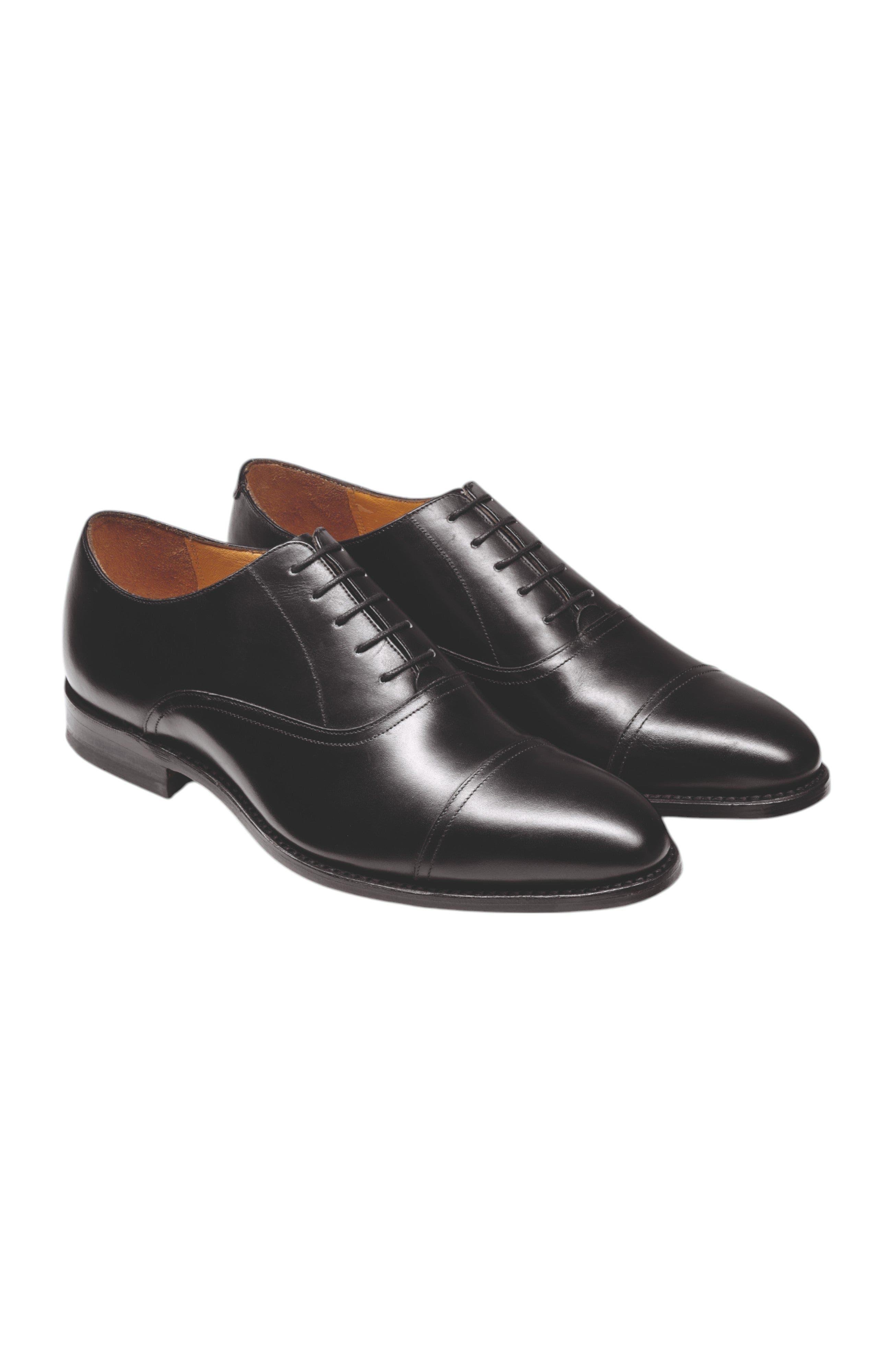 Leather Oxford Shoes, Main, color, Black