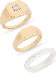Leith Set of 3 Assorted Rings