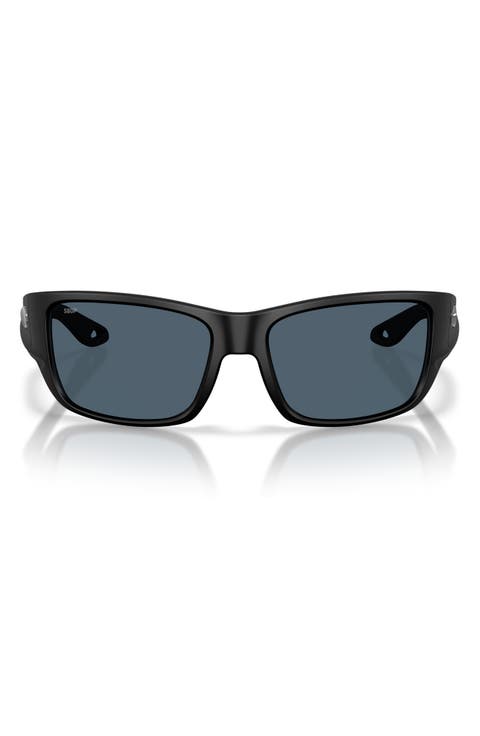 Schoolie 56mm Polarized Rectangular Sunglasses