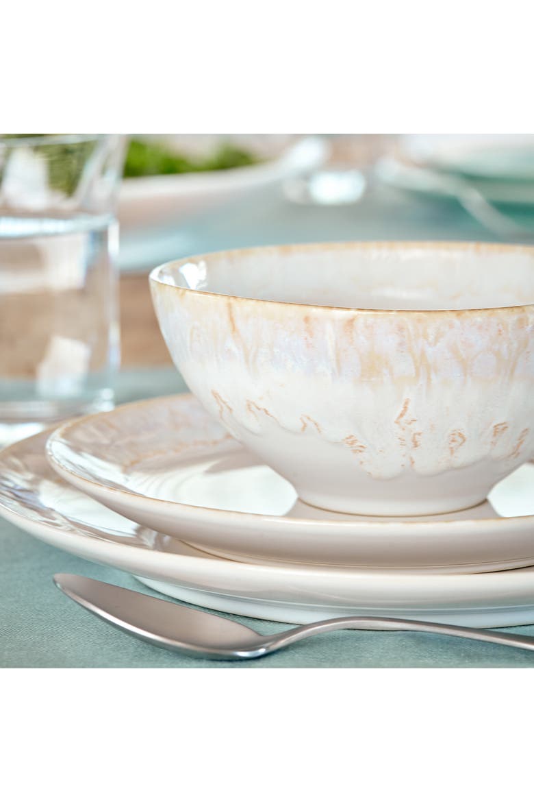 Taormina 12-pc place setting w/ cereal bowl, Alternate, color, White