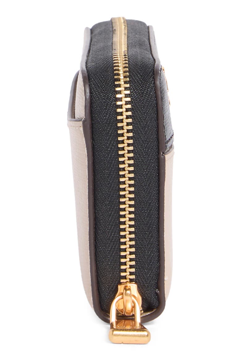 morgan colorblock saffiano leather wallet, Alternate, color, EARTHENWARE BLACK MU