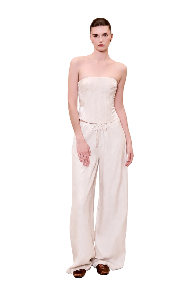 Daydreamers Structured Corset, Alternate, color, Beige